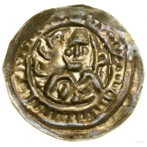 Brakteat hebrajski, b(1195-1202), Gniezno; Popiersie na...