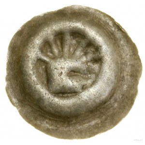 Brakteat, (1306-1314); Helm nach rechts, mit Federbüschel...