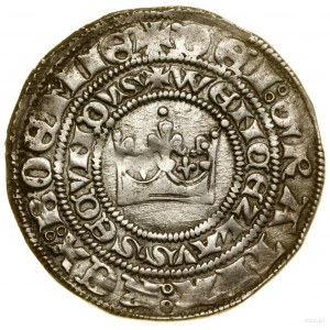 Praha penny, (1300-1305), Kutná Hora; Av: Crown, + EC...