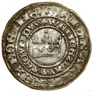 Prague penny, (1300-1305), Kutná Hora; Av: Crown, + EC....