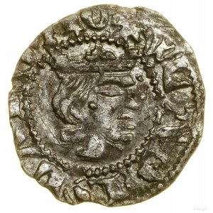 Denar, (ca. 1320-1333), Krakau; Av: Gekröntes Langgewölbe,...