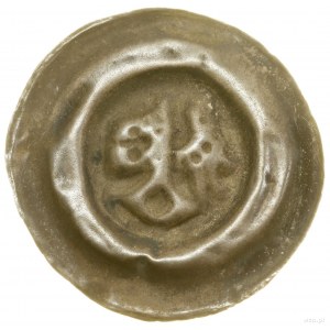 Široký brakteát, (2. polovica 13. storočia); kľúč s pierkom v l...