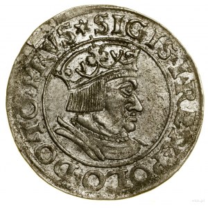 Peniaz, 1535, Gdansk; počiatočné značky: na averze hviezdy....