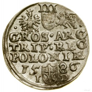 Trojak, 1586, Olkusz; Variante mit Ligatur NH (Mikołaj He...