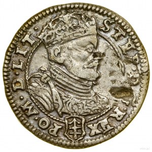 Sixpence, 1585, Vilnius; Av: Büste des Königs nach rechts, STEP...