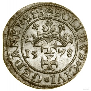 Szeląg, 1578, Danzig; CNG 127b, Kop. 7425 (R1), Kurp. (...