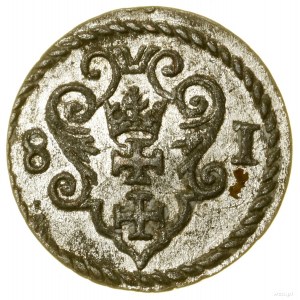 Denar, 1581, Danzig; CNG 126.III, Kop. 7419 (R3), Kurp....
