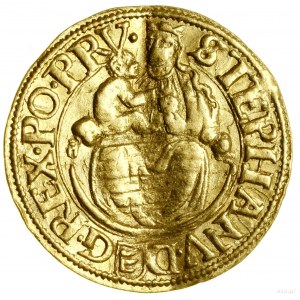 Ducat, 1586 NB, Nagybánya; Av: Mother of God with Child....