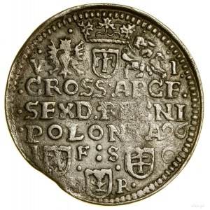 Szóstak, 1596, Bydgoszcz; Aw: Popiersie w płaszczu z kr...