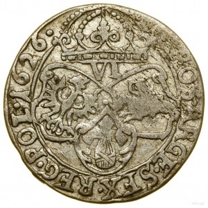 Szóstak, 1626, Kraków; auf der Vorderseite Legende SIGI III; Kop...