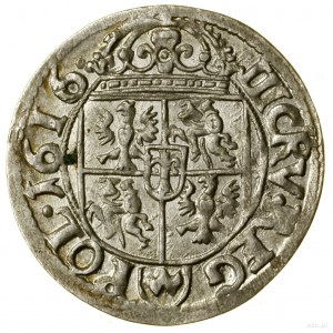 Dreigroschen, 1616, Krakau; mit dem Wappen von Awdaniec auf der Rückseite...