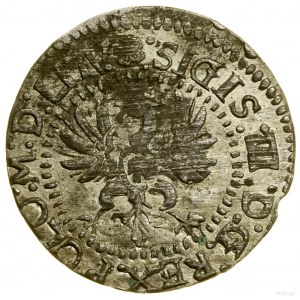 Grosz, 1615, Vilnius; die Buchstaben H W unter dem Pogo (Initialen Hi...
