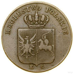 3 grosze, 1831 KG, Warszawa; łapy proste Orła, bez krop...