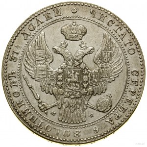 1 1/2 rubla = 10 złotych, 1836 MW, Warszawa; duże cyfry...