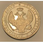 3/4 rubla = 5 złotych, 1835 НГ, Petersburg; ogon Orła z...