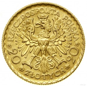 20 Zloty, 1925, Warschau; Münze zum Gedenken an die 9...