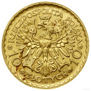 10 złotych, 1925, Warszawa; moneta wybita na pamiątkę 9...