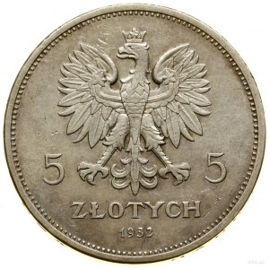 5 gold, 1932, Warsaw; Nike; Kop. 2947 (R6), Parchi...