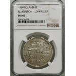5 zloty, 1930, Warsaw; Banner - 100th Anniversary of Powstan...