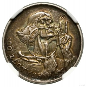100 Zloty, 1925, Warschau; Nicolaus Copernicus, ohne Inschrift....