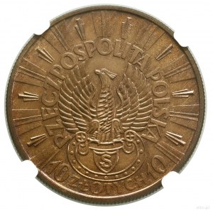 10 zlotých, 1934 S, Varšava; Józef Piłsudski - Orol S...