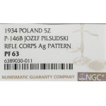 5 zloty, 1934 S, Warsaw; Jozef Pilsudski - Eagle St....