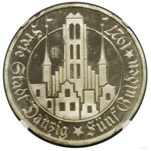 5 guldenów, 1927, Berlin; Kościół Marii Panny; AKS 8, C...