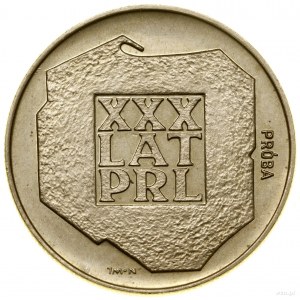 20 złotych, 1974, Warszawa; XXX Lat PRL - Mapa Polski, ...