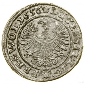 3 krajcary, 1656, Brzeg; odmiana z napisem GEORG LUD; E...