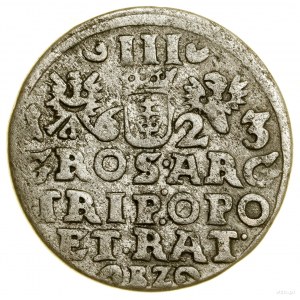 Trojak, 1623, Opole; Varietät mit Büste des Fürsten im Krönchen....