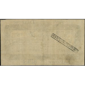 5 talarów, 1.12.1810; podpis komisarza: Badeni, numerac...