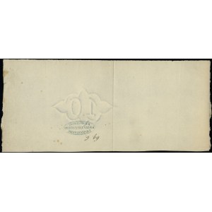 Druckpapier der 10-Zloty-Note von 1863; mit einem bekannten...