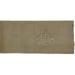 Druckpapier der 10-Zloty-Note von 1863; mit einem bekannten...