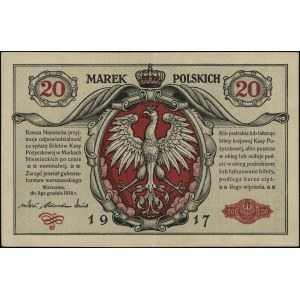 20 marek polskich, 9.12.1916; jenerał, seria A, numerac...