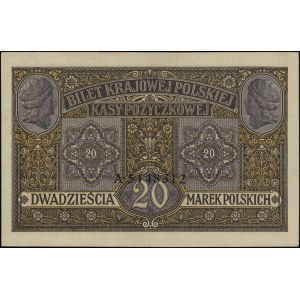 20 marek polskich, 9.12.1916; jenerał, seria A, numerac...