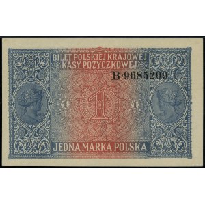 1 marka polska, 9.12.1916; Generał, seria B, numeracja ...