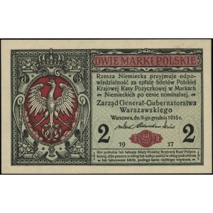 2 marki polskie, 9.12.1916; Generał, seria A, numeracja...