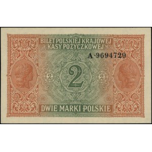 2 marki polskie, 9.12.1916; Generał, seria A, numeracja...