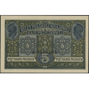 5 polnische Mark, 9.12.1916; Allgemein, Tickets, Serie ...