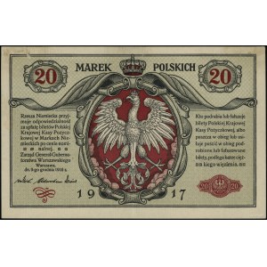 20 marek polskich, 9.12.1916; Generał, seria A, numerac...
