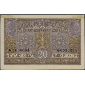 20 marek polskich, 9.12.1916; Generał, seria A, numerac...