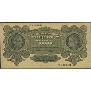 10.000 marek polskich, 11.03.1922; seria C, numeracja 4...