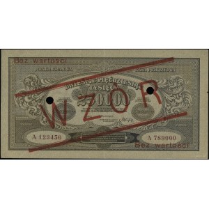 250.000 marek polskich, 25.04.1923; seria A, numeracja ...