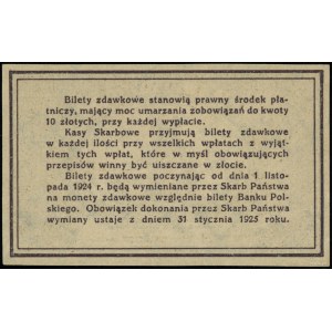20 groszy, 28.04.1924; bez oznaczenia serii i numeracji...