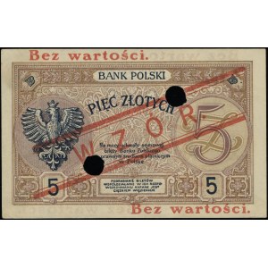 5 złotych, 28.02.1919; seria 83.A, numeracja 078829; cz...