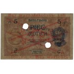 5 złotych, 28.02.1919; seria 83.A, numeracja 078829; cz...