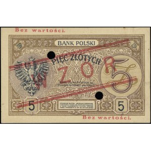 5 złotych, 15.07.1924; II Emisja, seria A, numeracja 75...