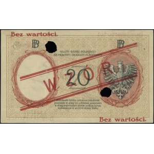 20 Zloty, 15.07.1924; 2. Ausgabe, Serie A, Nummerierung 1...
