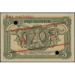 5 złotych, 1.05.1925; seria A, numeracja 1234567 / 8901...