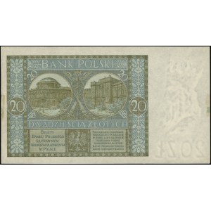 20 złotych, 1.03.1926; seria X, numeracja 0031343; Luco...